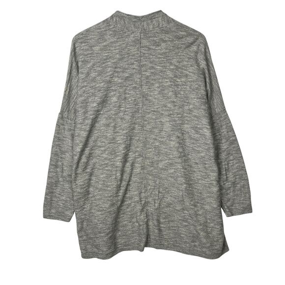 J Jill Open Front Sweater Drape Layering Cardigan Gray Womens XL - Picture 2 of 7